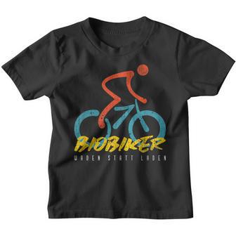 Biobiker Waden Statt LadenGegen E-Bike Bicycle Mtb Cycling Kinder Tshirt - Geschenkecke