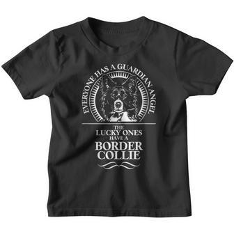 Border Collie Guardian Angel Dog Kinder Tshirt - Seseable