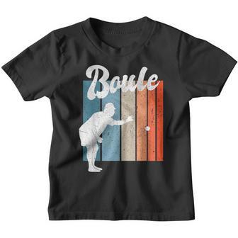 Boule Petanque Game Sport French Retro Vintage Kinder Tshirt - Seseable