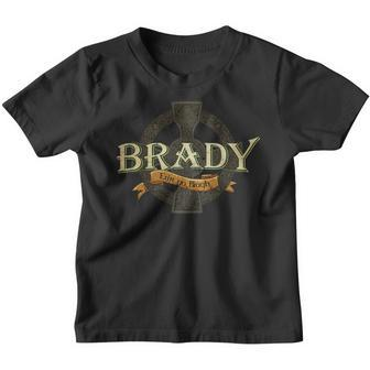 Brady Irish Surname Brady Irish Family Name Celtic Cross Youth T-shirt - Seseable