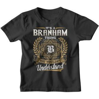Branham Family Last Name Branham Surname Personalized Youth T-shirt - Seseable