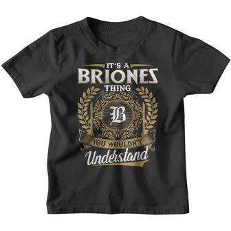 Briones Family Last Name Briones Surname Personalized Youth T-shirt - Seseable