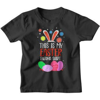 Bunny Ears Easter Eggs Das Ist Mein Ostern Pyjama Kinder Tshirt - Seseable