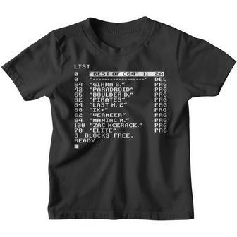 C64 Games Retro Gaming Console Video Games Nerd Kinder Tshirt - Seseable
