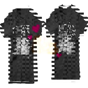 Camisa I Love Cats Cat Lover I Love Kittens Camiseta niño - Regaloses