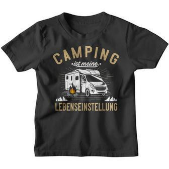 Camping Life Attitude Camper Van & Camper Kinder Tshirt - Seseable