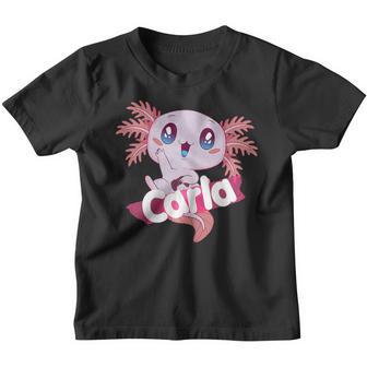 Carla Hermoso Nombre De Niña Con Lindo Ajolote Camiseta niño - Regaloses