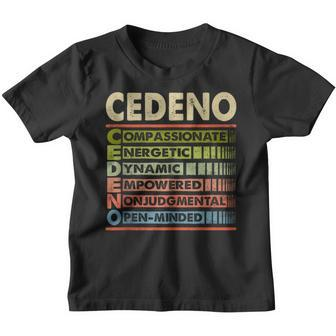 Cedeno Family Name Cedeno Last Name Team Youth T-shirt - Seseable