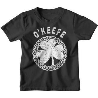 Celtic Theme O'keefe Irish Family Name Youth T-shirt - Seseable