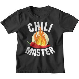 Chili Master Chilli Scharf Essen Geschenk Scoville Pepperoni Kinder Tshirt - Seseable