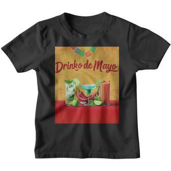 Cinco De Drinko Bitchachos Margarita Trinkt Cinco De Mayo Kinder Tshirt - Seseable