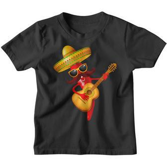 Cinco De Mayo Mexikanische Lustige Gitarre Lets Fiesta Cinco De Mayo Kinder Tshirt - Seseable