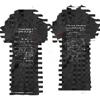 Circuitos De Fórmula Racing 2024 Coche De Carreras Formula Racing Camiseta niño - Regaloses