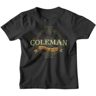 Coleman Irish Surname Coleman Irish Family Name Celtic Cross Youth T-shirt - Seseable