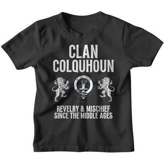 Colquhoun Clan Scottish Name Coat Of Arms Tartan Family Youth T-shirt - Seseable
