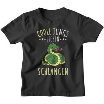 Coole Jungs Lieben Schlangen Geschenk Kinder Tshirt - Geschenkecke