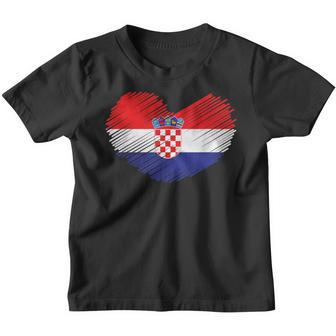 Croatia Flag Hrvatska Land Croate Croatia Kinder Tshirt - Seseable