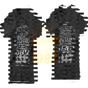 Cumpleaños Hombre Regalos Las Leyendas Agosto 1987 Camiseta niño - Regaloses
