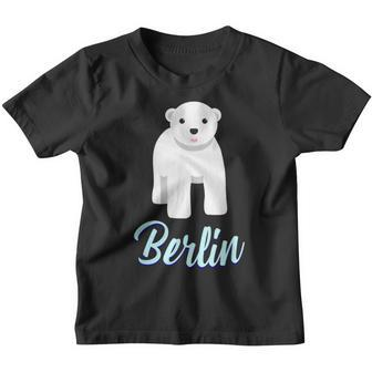 Cute Polar Bear Baby In Berlin Kinder Tshirt - Seseable