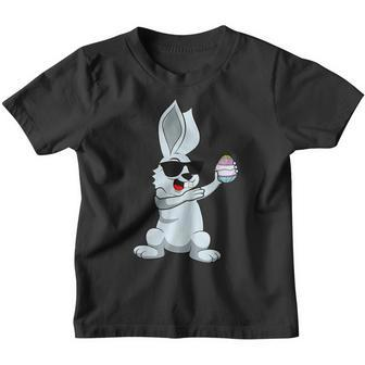 Dabbing Easter Bunny Easter Dab Dance Easter Bunny Kinder Tshirt - Seseable