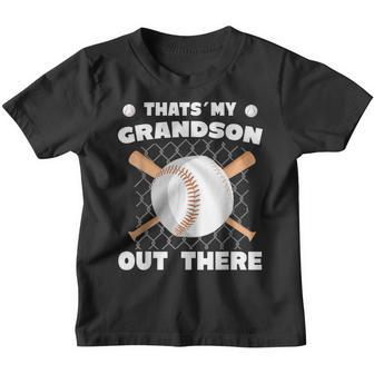 Das Ist Mein Enkel Da Draußen Baseball- Kinder Tshirt - Seseable