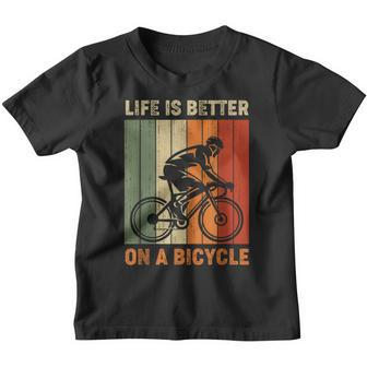 Das Leben Ist Besser Auf Einem Fahrrad Cycling Kinder Tshirt - Seseable