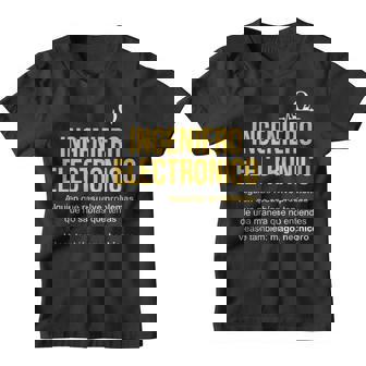 Definición De Ingeniero Electrónico Ingeniero Electrónico Camiseta niño - Regaloses