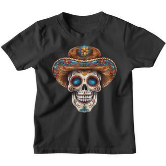 Dia De Los Muertos Carnival Mexican Head Sugar Skull Kinder Tshirt - Geschenkecke