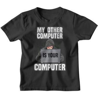 Divertido Mi Otra Computadora Es Tu Pro Hacker Manga Larga Camiseta niño - Regaloses