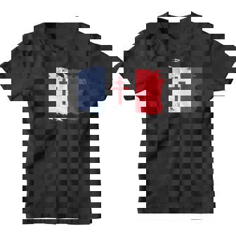 Drapeau Français Avec Croix De Lorraine Youth T-shirt - Cadeauxyz