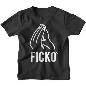 Du Ficko Wage Italian Gesture Kinder Tshirt - Seseable