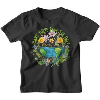 Earthday Pflanze Diese Rette Die Bienen Kinder Tshirt - Geschenkecke