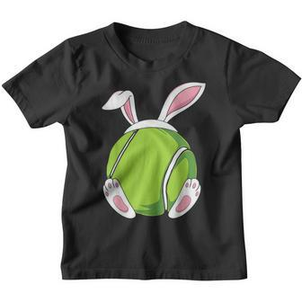 Easter Bunny Tennis Easter Tennis Rabbit Ears Kinder Tshirt - Seseable