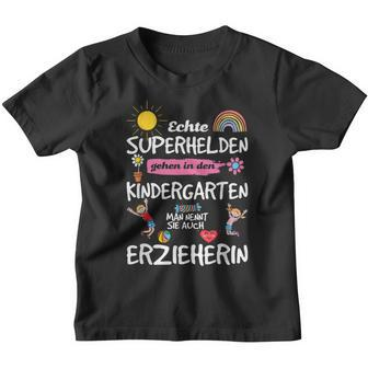 Echte Superhelden Ggehen In Kindergarten Go In Kindergarten Kinder Tshirt - Seseable