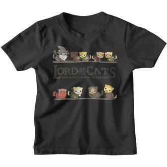 El Señor De Él Gatos Divertido Él Furrlowship Of He Anillo Amante De Los Gatos Manga Larga Camiseta niño - Regaloses