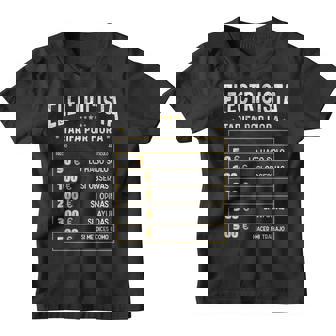 Electricista Tarifa Por Hora De Electricista Gracioso Camiseta niño - Regaloses