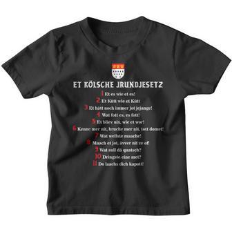 Et Kölsche Jrundjesetz Kinder Tshirt - Seseable