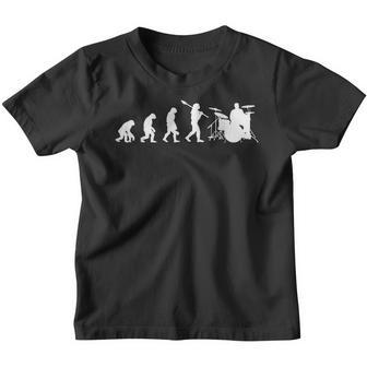 Evolution Drum Kit For Drummer Kinder Tshirt - Seseable