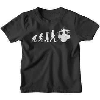 Evolution Drummer Drum Kit Kinder Tshirt - Geschenkecke