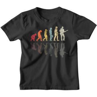 Evolution Of Man Banda De Guitarra Retrointage Camiseta niño - Regaloses