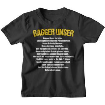 Excavator Digger Driver Saying Digger Leader Tiefbau Fun Kinder Tshirt - Seseable