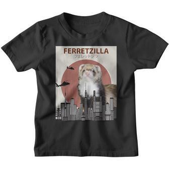 Ferretzilla Ferret For Ferret Lovers Kinder Tshirt - Seseable