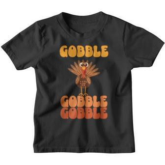 Festliche Feier Zum Erntedankfeston Gobble Gobble Turkey Kinder Tshirt - Seseable