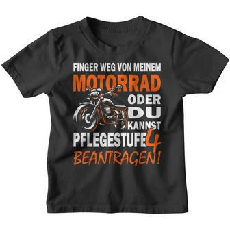 Finger Weg Von Mein Motorrad Motorcycle Rider & Biker S Kinder Tshirt - Seseable
