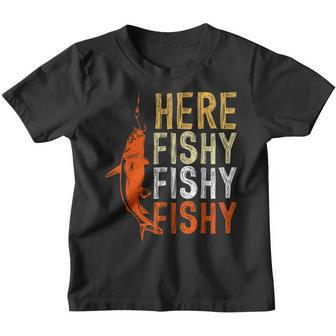 Fishing Komm Her Fischi S Kinder Tshirt - Geschenkecke