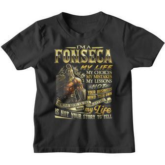 Fonseca Family Name Fonseca Last Name Team Youth T-shirt - Seseable