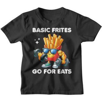 Basic Frites Gym Musculation Amoureux Des Frits Humours Youth T-shirt - Cadeauxyz