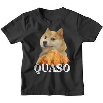 Croissant Quaso Meme Croissant Dog Meme Kinder Tshirt - Seseable