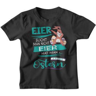 Easter Bunny Frohe Ostern Rabbit Easter Eggs Search Man Kinder Tshirt - Seseable