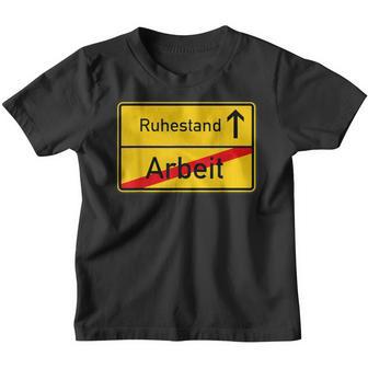 Pensioner Place Sign Retirement After Arbeit Kinder Tshirt - Geschenkecke